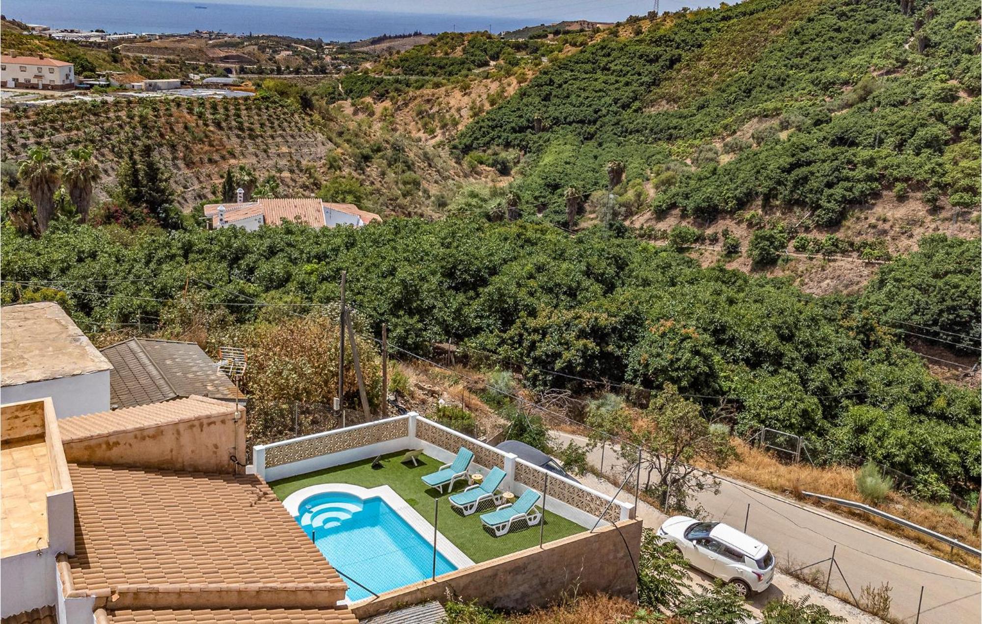 Gorgeous Home In Cajiz With Wifi Cajis Luaran gambar